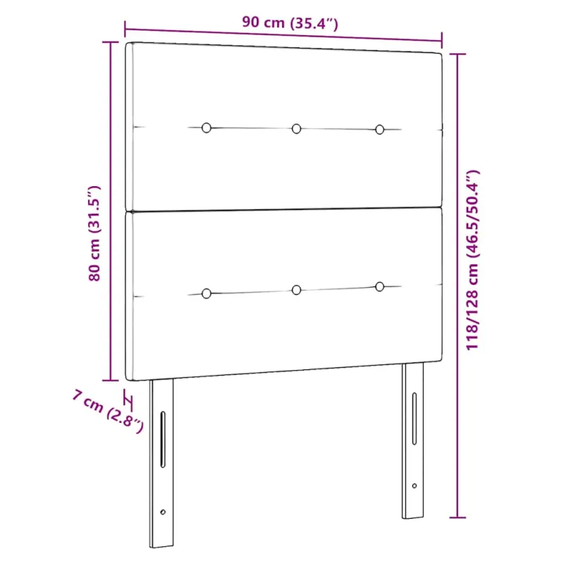 LED galvūgalis su LED juostelėmis Rožinė 90 cm Aksomas