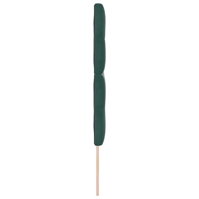 LED galvūgalis su LED juostelėmis Žalia 144 cm Aksomas