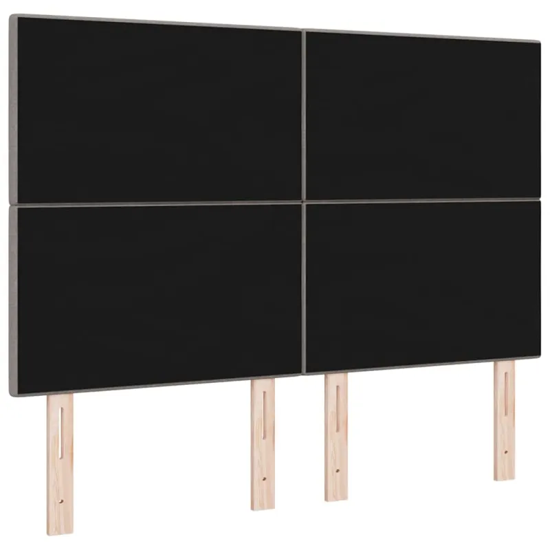 LED galvūgalis su LED juostelėmis Taupe 160 cm audinys