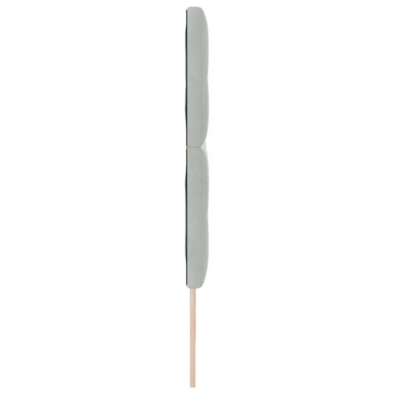 LED galvūgalis su LED juostelėmis Šviesiai pilka 180 cm Aksomas