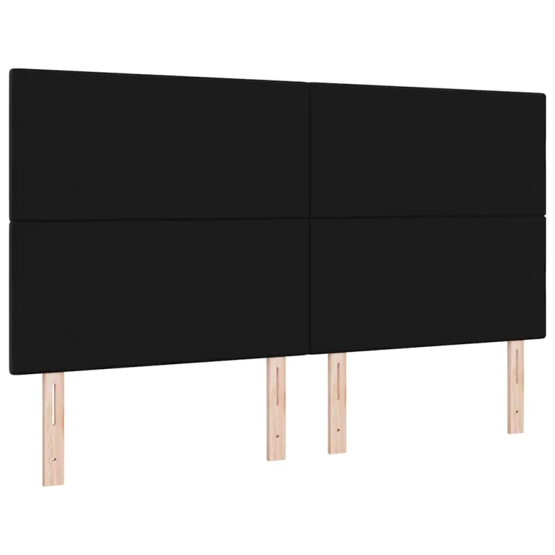 LED galvūgalis su LED juostelėmis Juodas 180 cm Aksomas