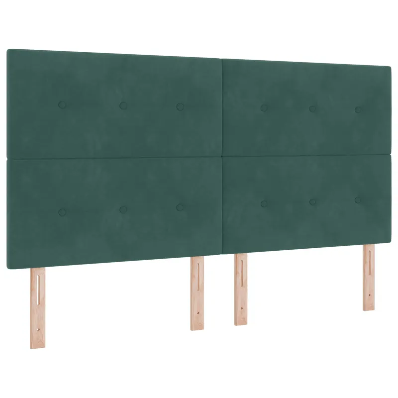 LED galvūgalis su LED juostelėmis Žalia 180 cm Aksomas