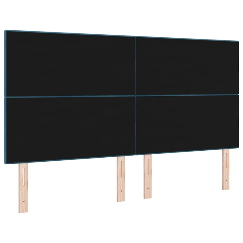LED galvūgalis su LED juostelėmis Mėlyna 180 cm Aksomas