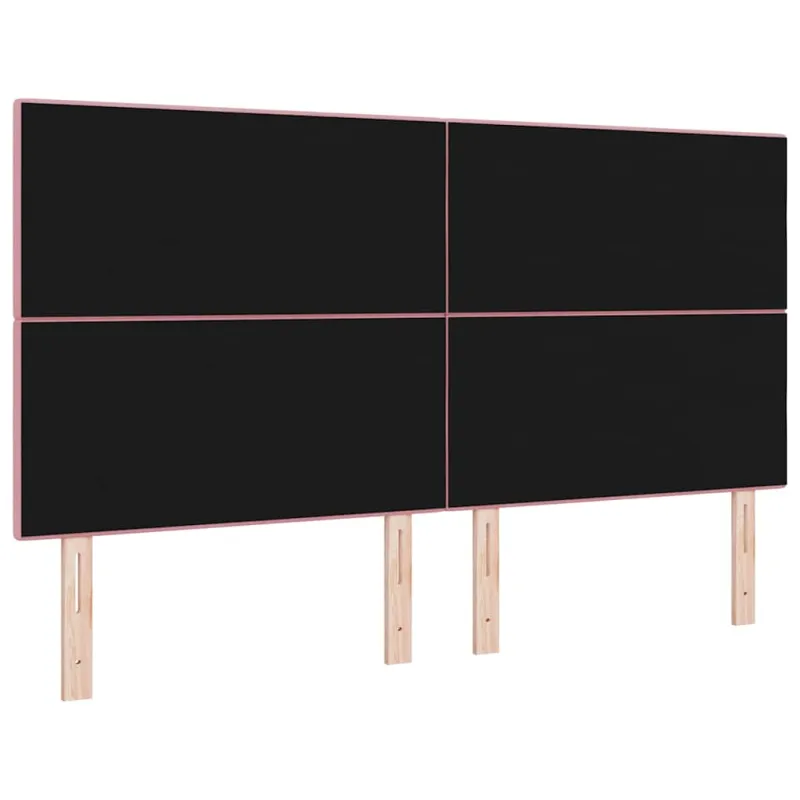 LED galvūgalis su LED juostelėmis Rožinė 180 cm Aksomas