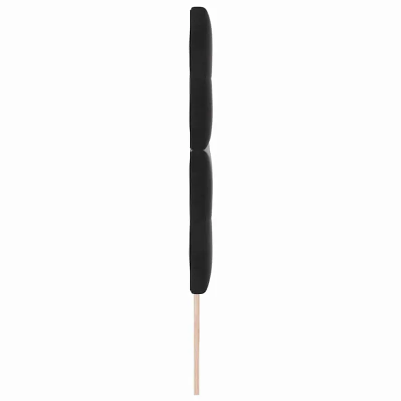 LED galvūgalis su LED juostelėmis Juodas 200 cm Aksomas