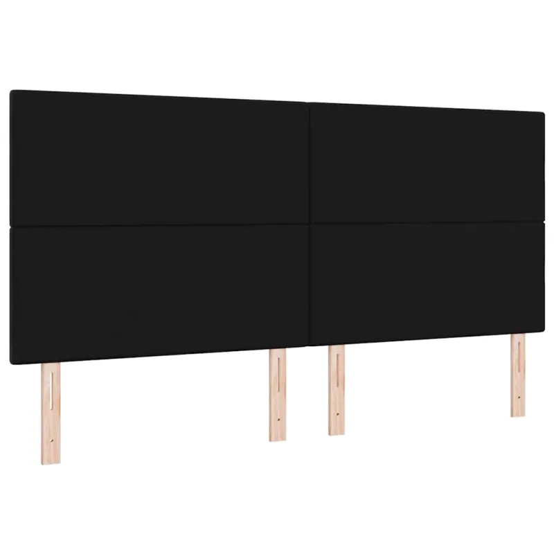 LED galvūgalis su LED juostelėmis Juodas 200 cm Aksomas