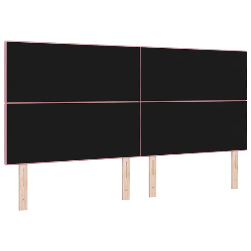 LED galvūgalis su LED juostelėmis Rožinė 200 cm Aksomas
