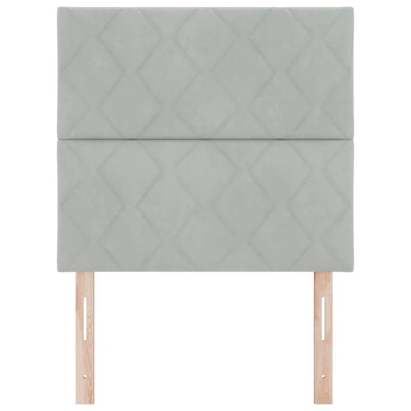 LED galvūgalis Šviesiai pilka 90 cm Aksomas