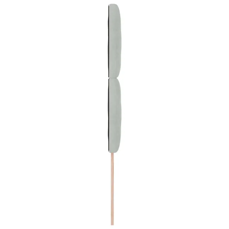 LED galvūgalis Šviesiai pilka 90 cm Aksomas