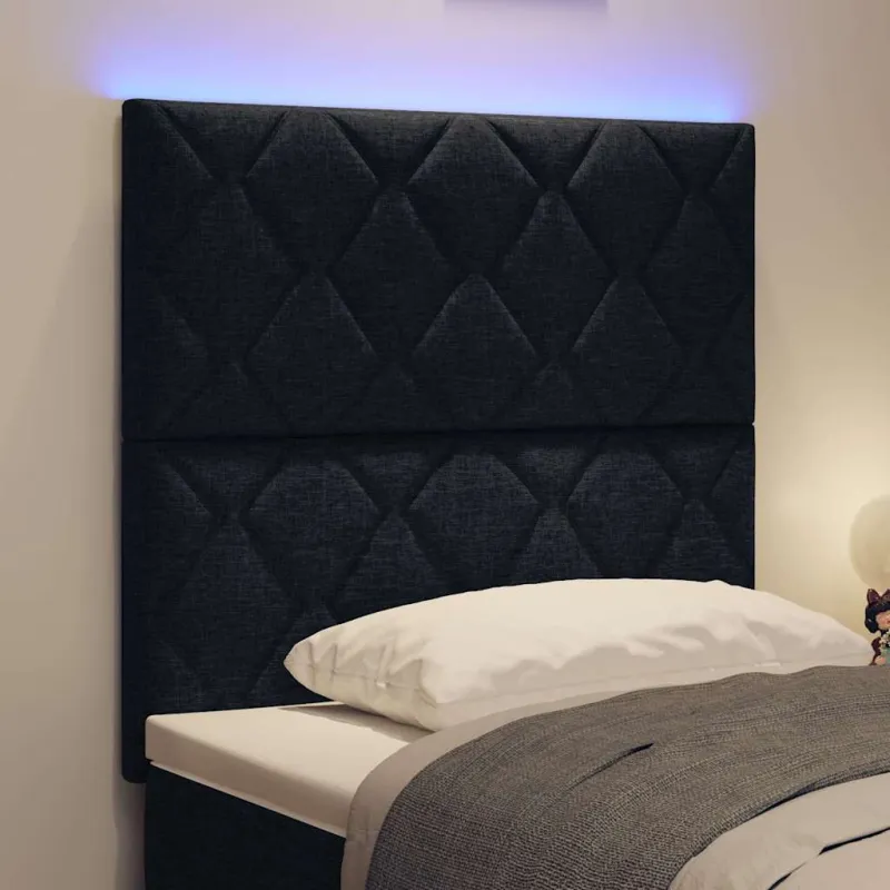 LED galvūgalis Juodas 100 cm audinys