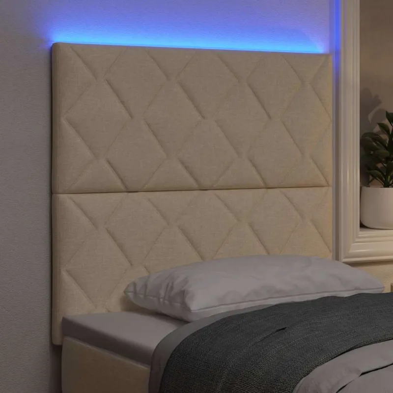 LED galvūgalis Kreminė 100 cm audinys