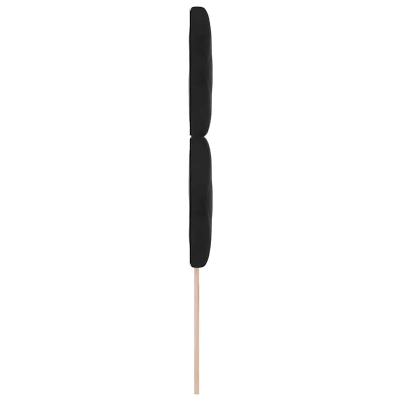 LED galvūgalis Juodas 100 cm Aksomas