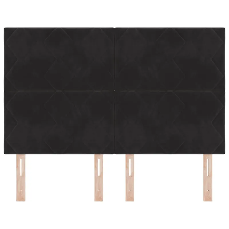 LED galvūgalis Juodas 144 cm Aksomas