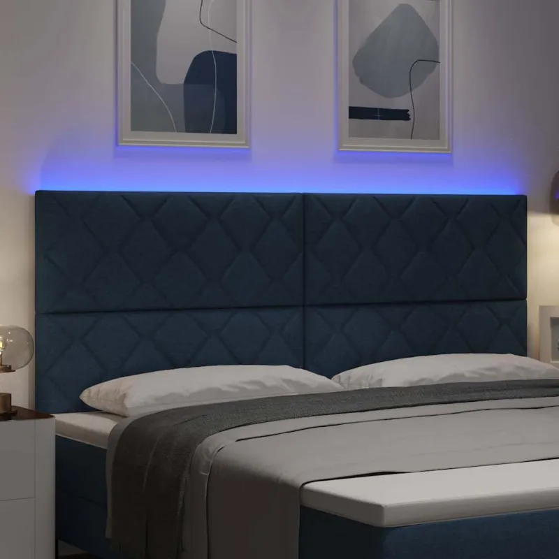 LED galvūgalis Mėlyna 200 cm audinys