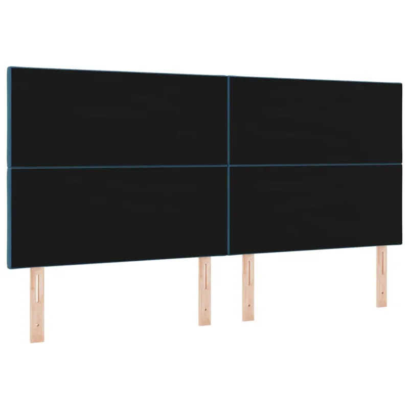 LED galvūgalis Tamsiai mėlyna 200 cm Aksomas