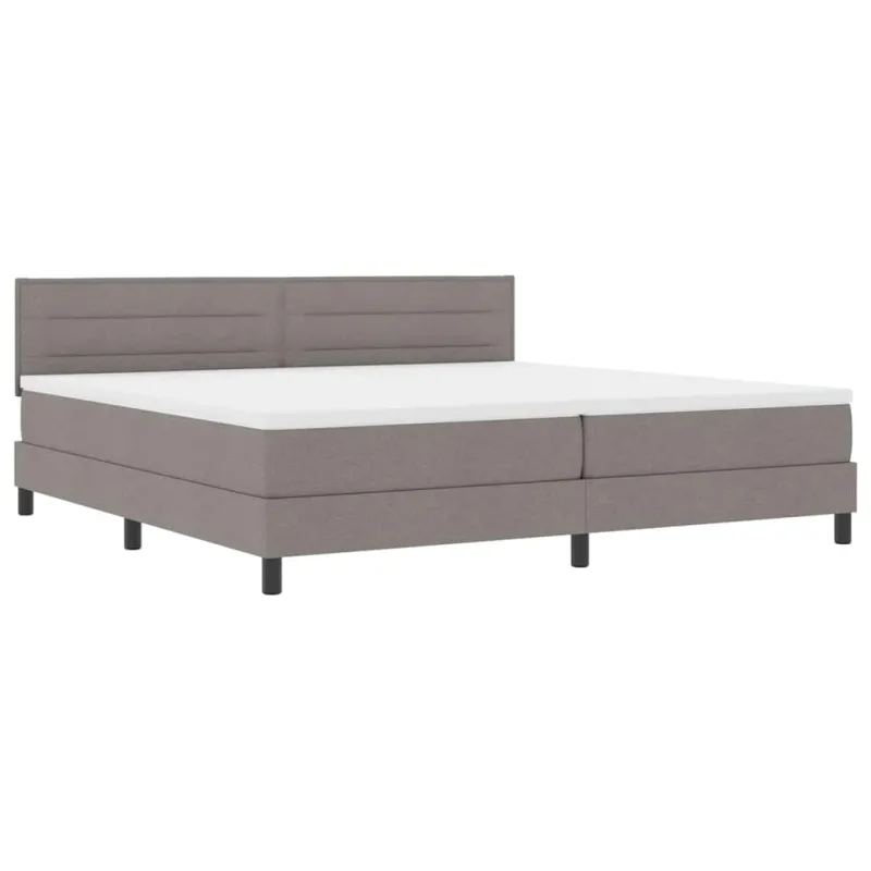 Kiemas lova su pagalve su galvūgalio Taupe 200 x 200 cm audinys