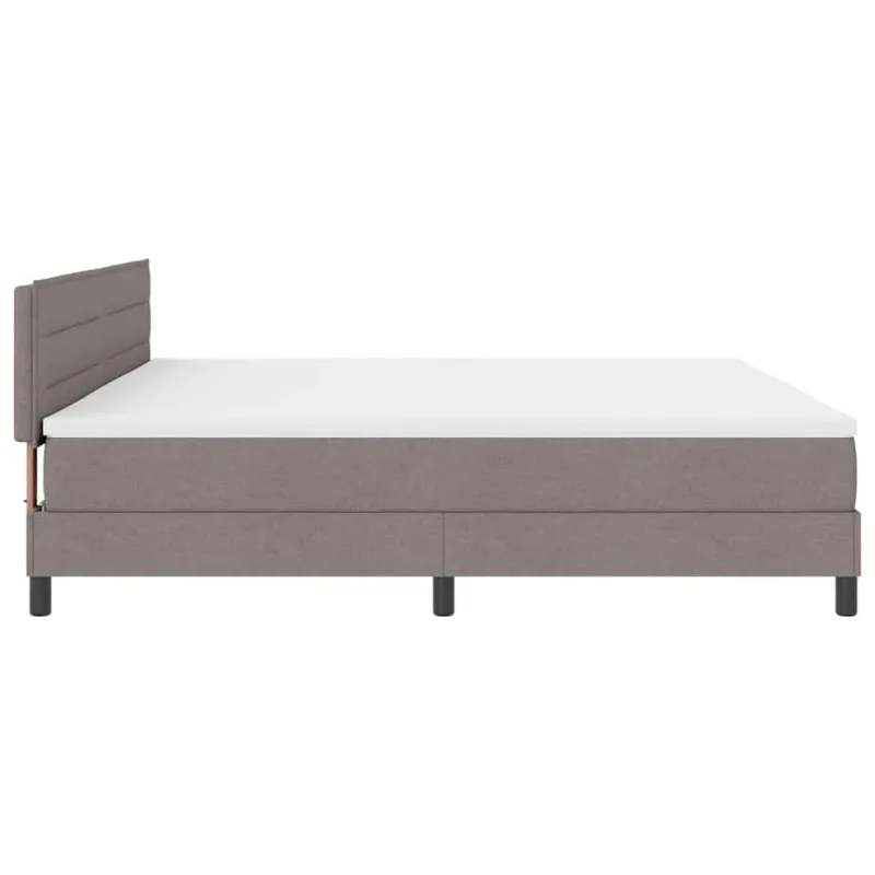 Kiemas lova su pagalve su galvūgalio Taupe 200 x 200 cm audinys