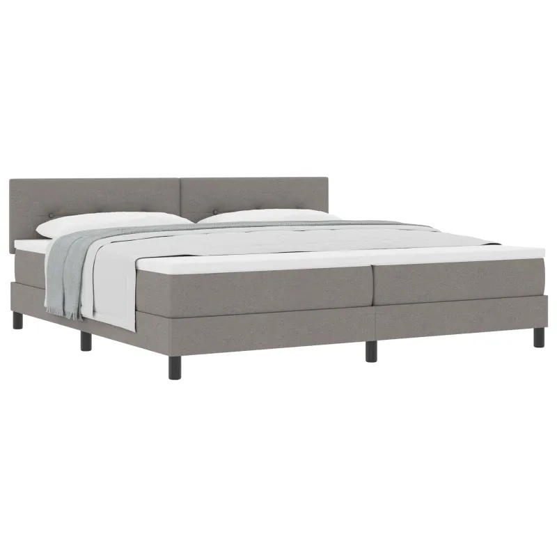Kiemas lova su galvūgalio Taupe 200 x 200 cm audinys