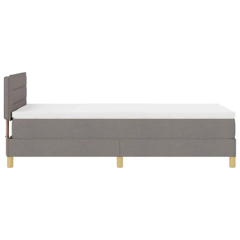 Kiemas lova su pagalve Tortora 80 x 200 cm audinys