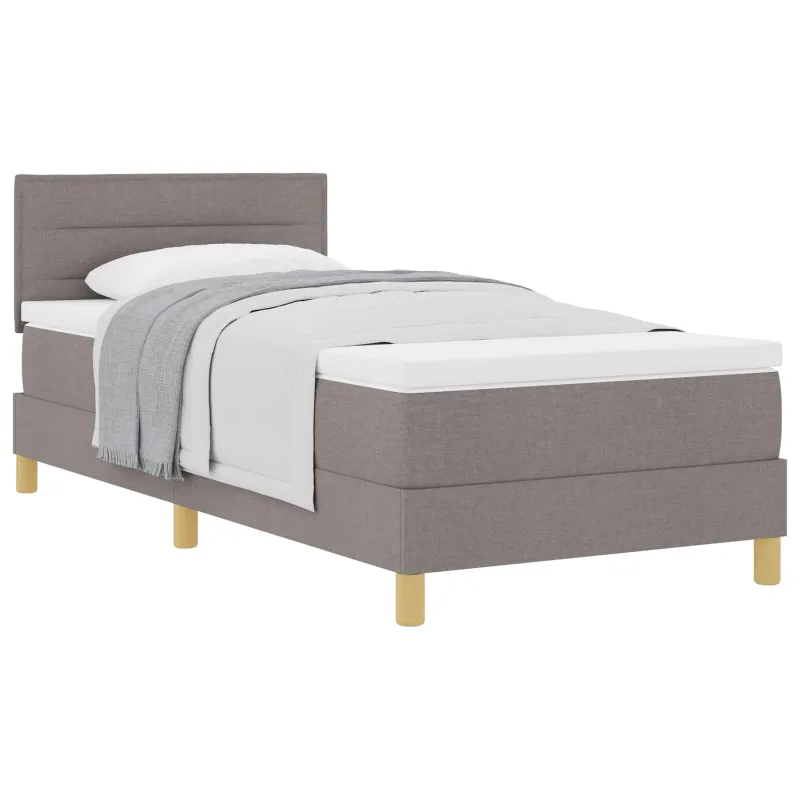 Kiemas lova su pagalve Tortora 90 x 190 cm audinys