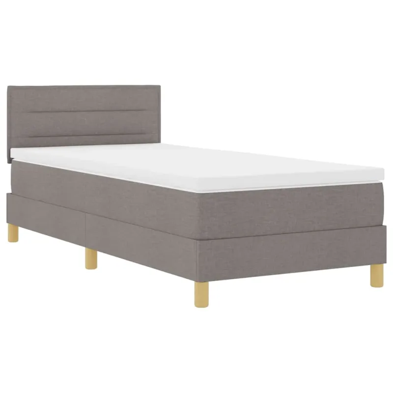 Kiemas lova su pagalve Tortora 90 x 190 cm audinys