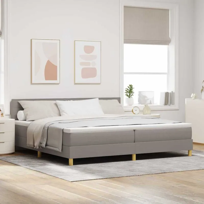 Kiemas lova su pagalve Tortora 200 x 200 cm audinys