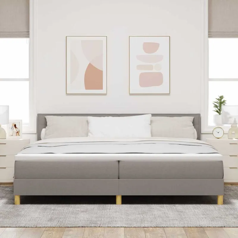 Kiemas lova su pagalve Tortora 200 x 200 cm audinys