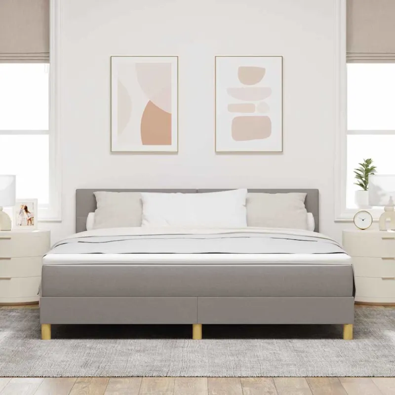 Kiemas lova su pagalve Tortora 180 x 200 cm audinys