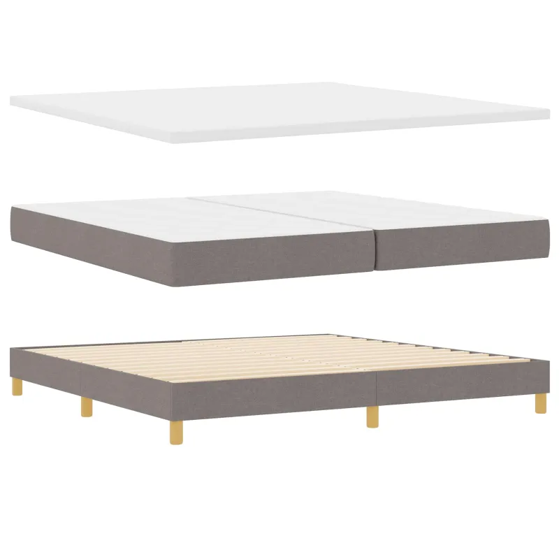 Kiemas lova su pagalve Tortora 200 x 200 cm audinys
