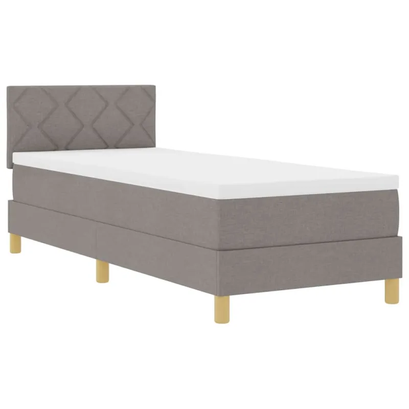 Kiemas lova su pagalve Tortora 80 x 200 cm audinys