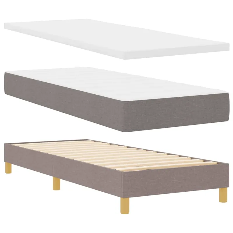Kiemas lova su pagalve Tortora 80 x 200 cm audinys