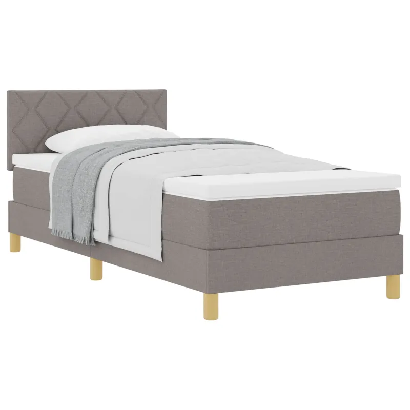 Kiemas lova su pagalve Tortora 90 x 200 cm audinys