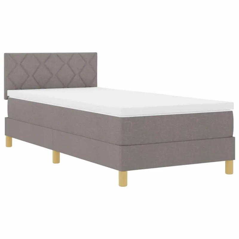 Kiemas lova su pagalve Tortora 90 x 200 cm audinys