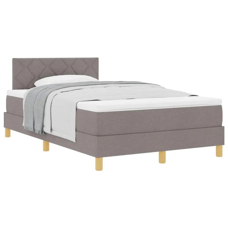 Kiemas lova su pagalve Tortora 120 x 190 cm audinys