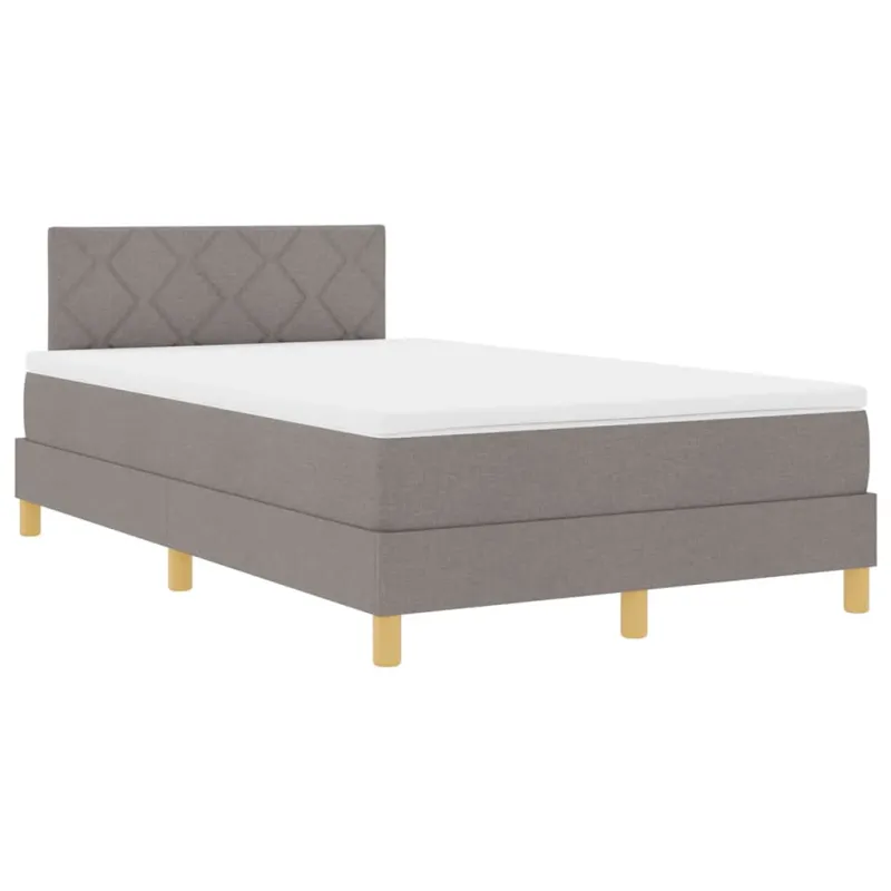 Kiemas lova su pagalve Tortora 120 x 190 cm audinys