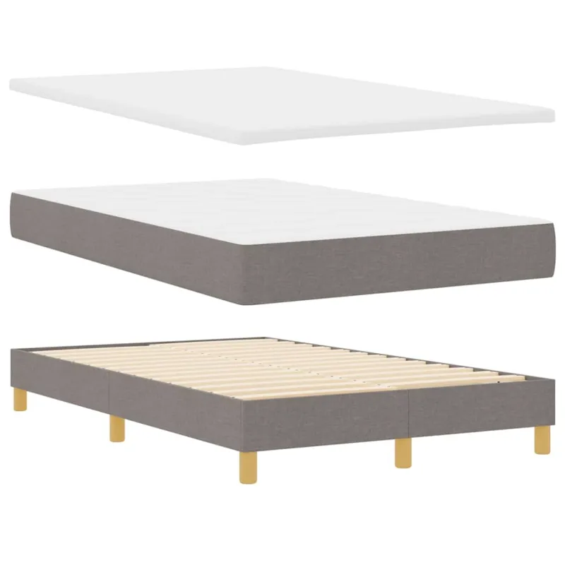 Kiemas lova su pagalve Tortora 120 x 190 cm audinys