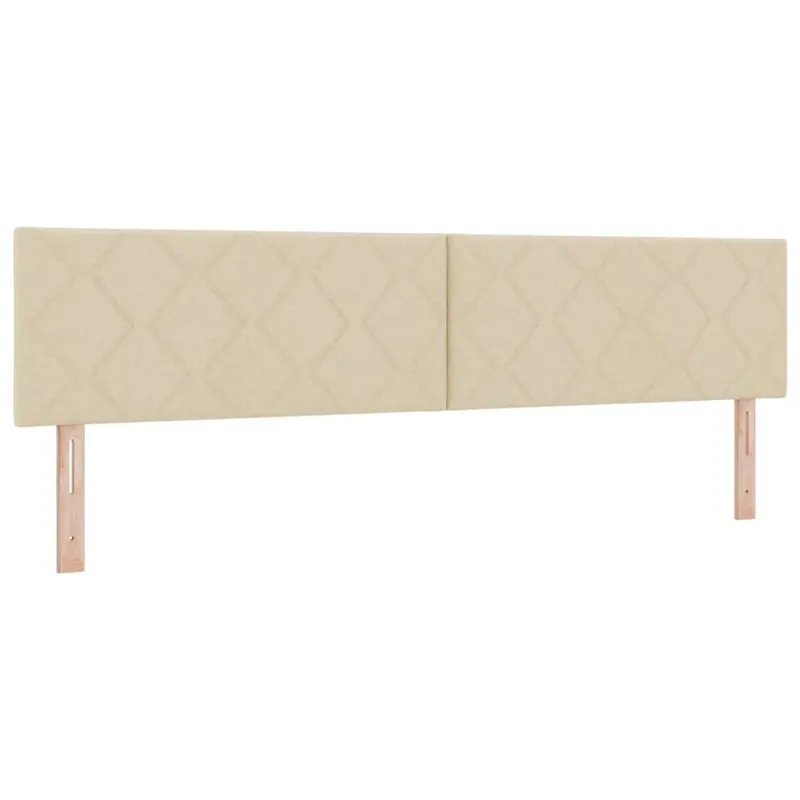 Kiemas lova su pagalve Kreminė 200 x 200 cm audinys