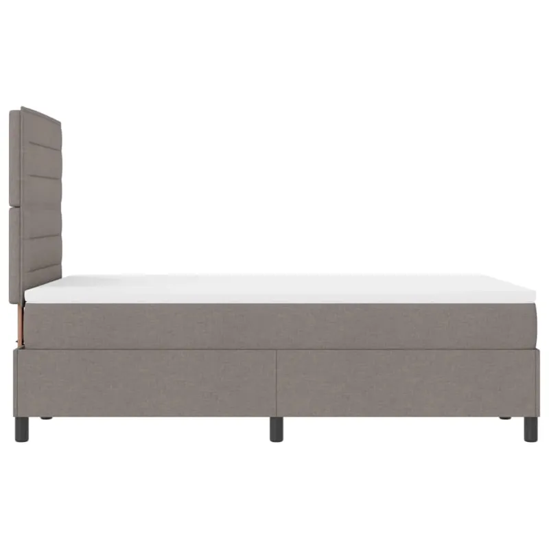 Kiemas lova su čiužiniu Taupe 120 x 190 cm audinys