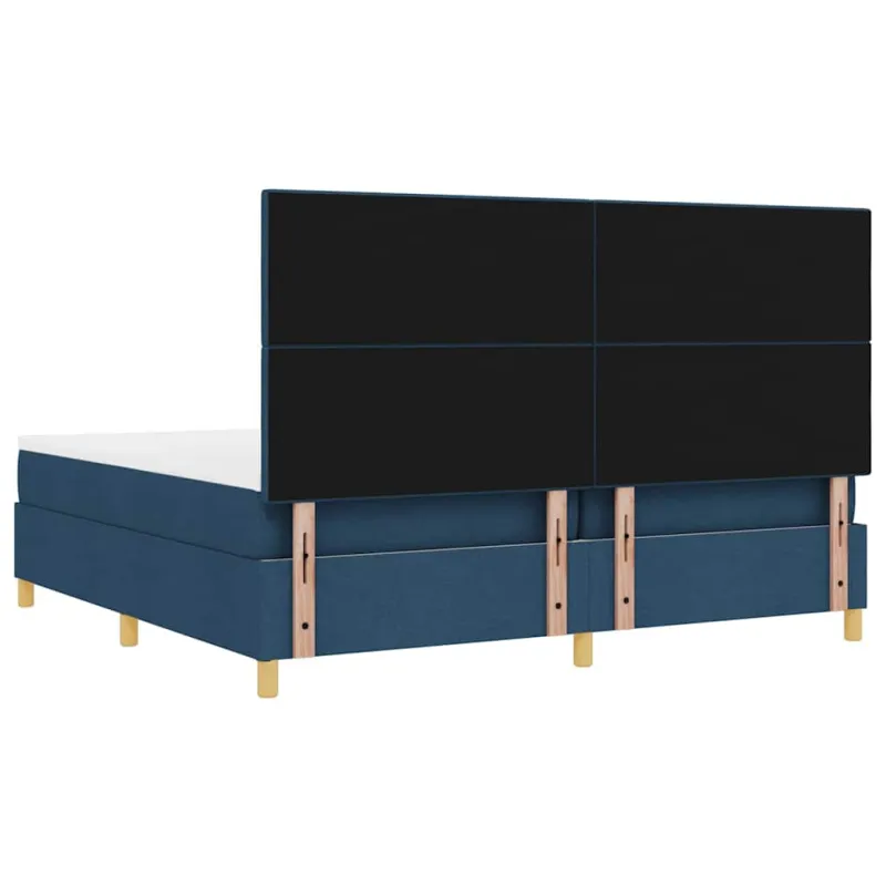 Kiemas lova su čiužiniu Mėlyna 200 x 200 cm audinys