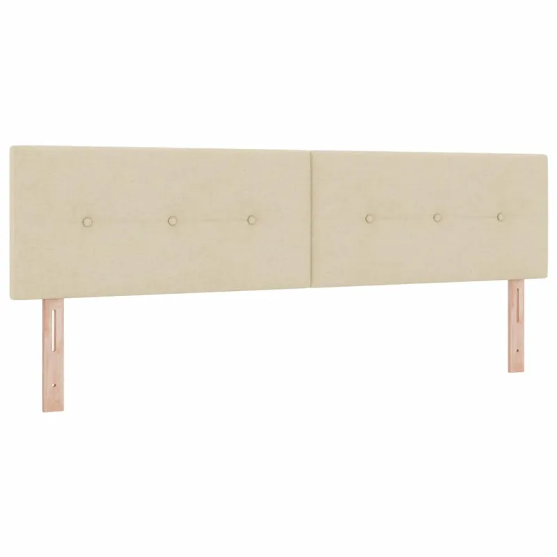 Kiemas lova su čiužiniu Kreminė 180 x 200 cm audinys