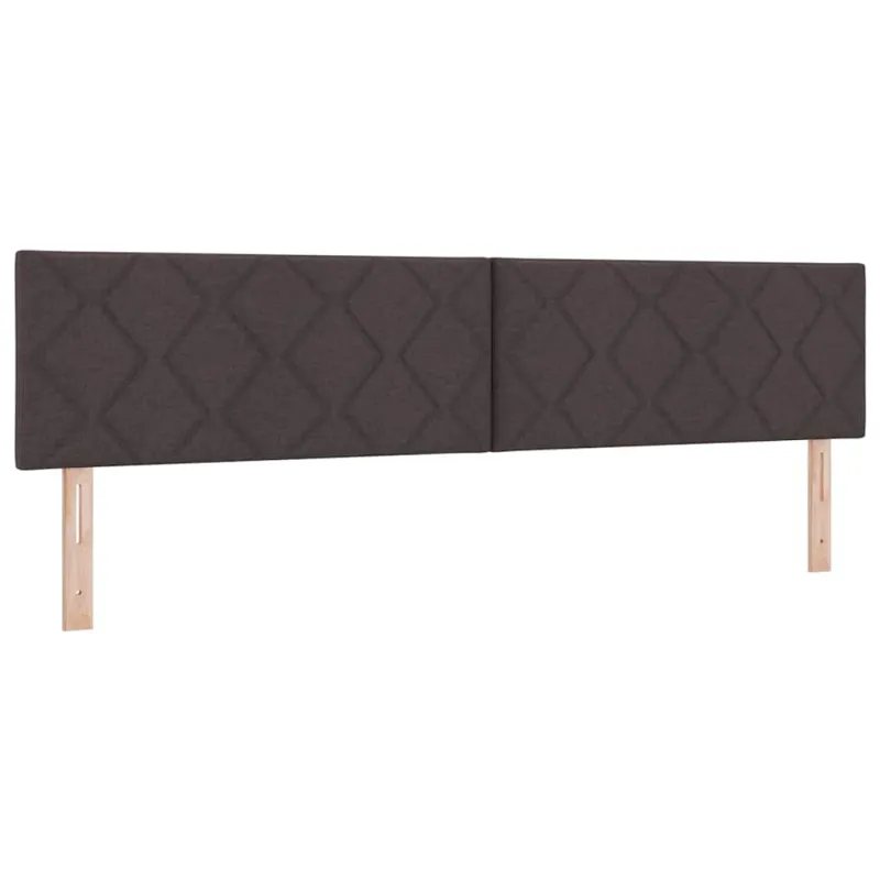 Kiemas lova su čiužiniu Tamsiai rudas 200 x 200 cm audinys
