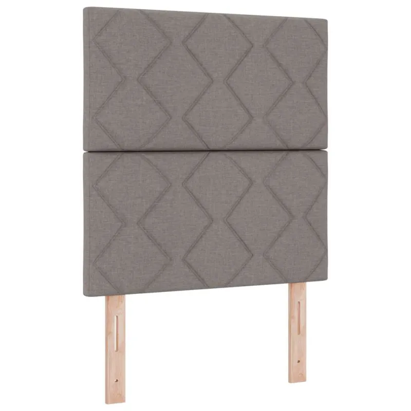 Kiemas lova su čiužiniu su galvūgalio Taupe 200 x 80 cm audinys