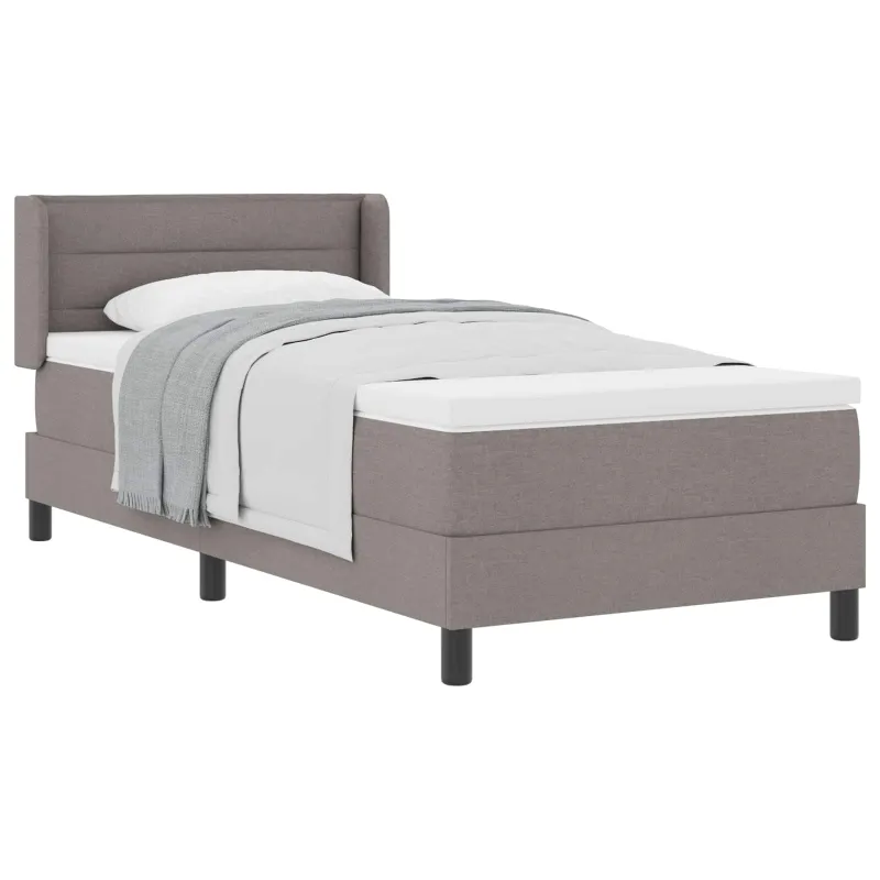 Kiemas lova su galvūgalio Taupe 200 x 90 cm audinys