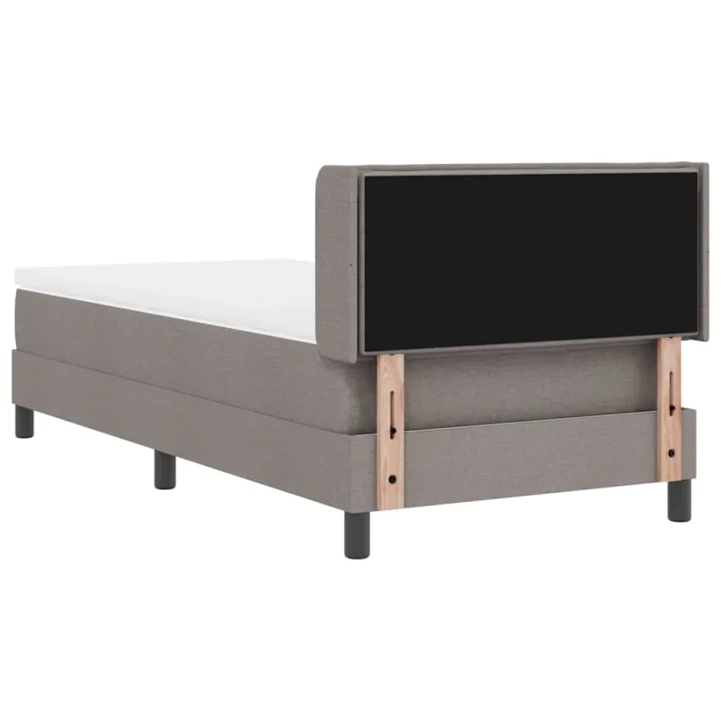 Kiemas lova su galvūgalio Taupe 200 x 90 cm audinys