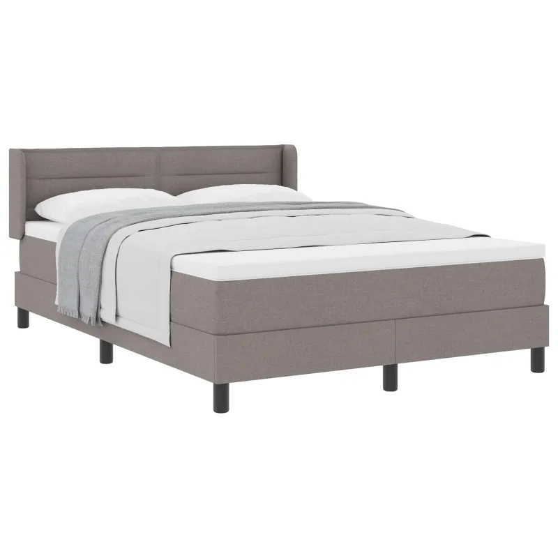 Kiemas lova su galvūgalio Taupe 200 x 140 cm audinys
