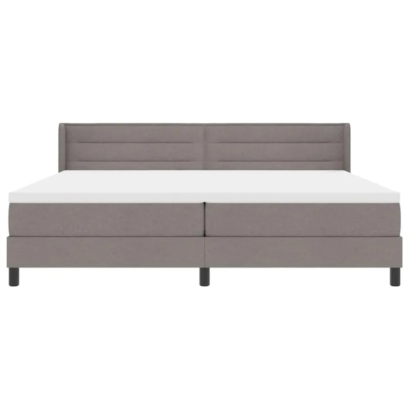Kiemas lova su galvūgalio Taupe 200 x 200 cm audinys