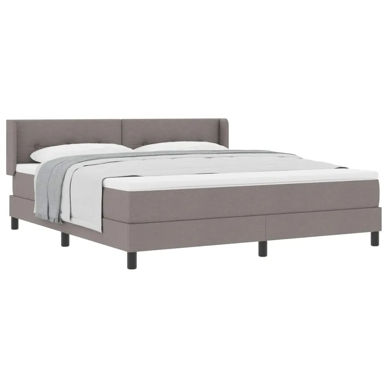 Kiemas lova su galvūgalio Taupe 200 x 180 cm audinys