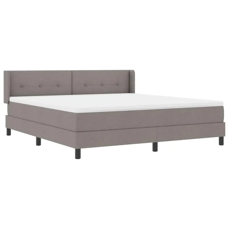 Kiemas lova su galvūgalio Taupe 200 x 180 cm audinys