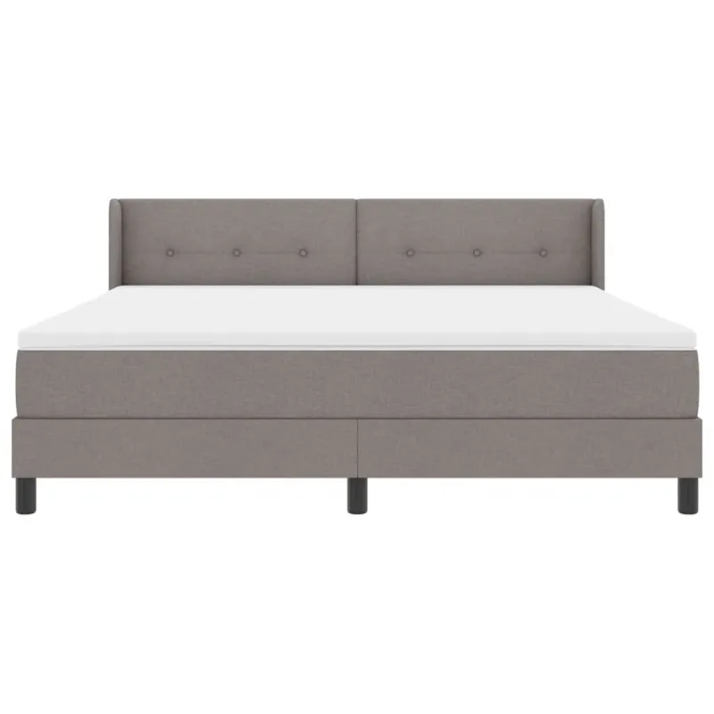 Kiemas lova su galvūgalio Taupe 200 x 180 cm audinys