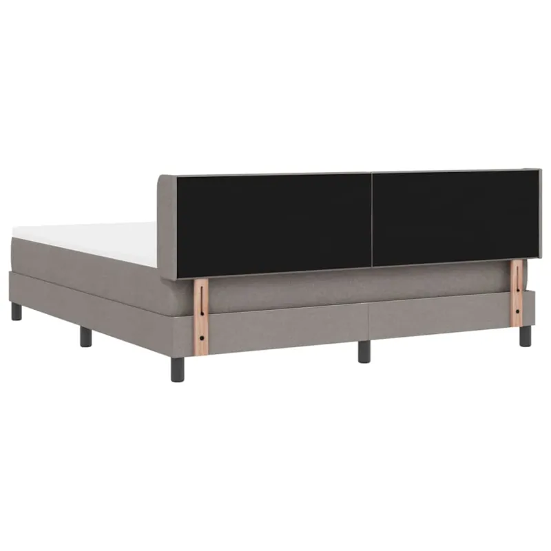 Kiemas lova su galvūgalio Taupe 200 x 180 cm audinys